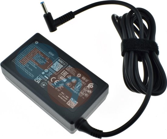 Chargeur HP 65W 19.5V Pointe Bleue - Occasion Fonctionnel, Pour Ordinateurs Portables HP