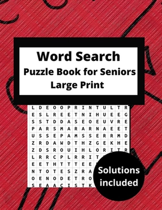 Word search puzzle books for seniors large print keep your brain active funny word bol