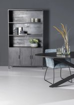 Buffetkast Sem 120x40x200 cm mangohout en metaal