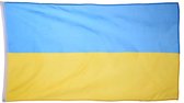Vlag Oekraïne - Vlaggen - Oekraïne - 90/150cm - Oekraïne Vlag - Steun Oekraïne - Ukraine Flag - Слава Україні! - державний прапор України