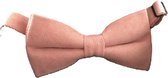 Bow-tie - vlinderstrik- zalm roze - oud roze pastel- tie - chique - soft cotton