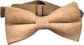 Bow-tie - vlinderstrik - vlinderdas - camel brown - chique - cotton soft