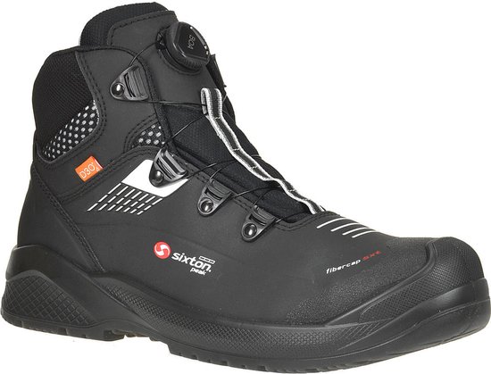 Delta Plus COBR4S3NO41 hoge schoenen met lipje van nerfleer, gepigmenteerd, S3 HRO HI SRC, zwart, maat 41, 10 stuks Delta Plus COBR4S3NO41 hoge schoenen met lipje van nerfleer, gepigmenteerd, S3 HRO HI SRC, zwart, maat 41, 10 stuks