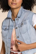 Geisha Vest Jeans Gilet 25004 10 Bleached Denim Dames Maat - M