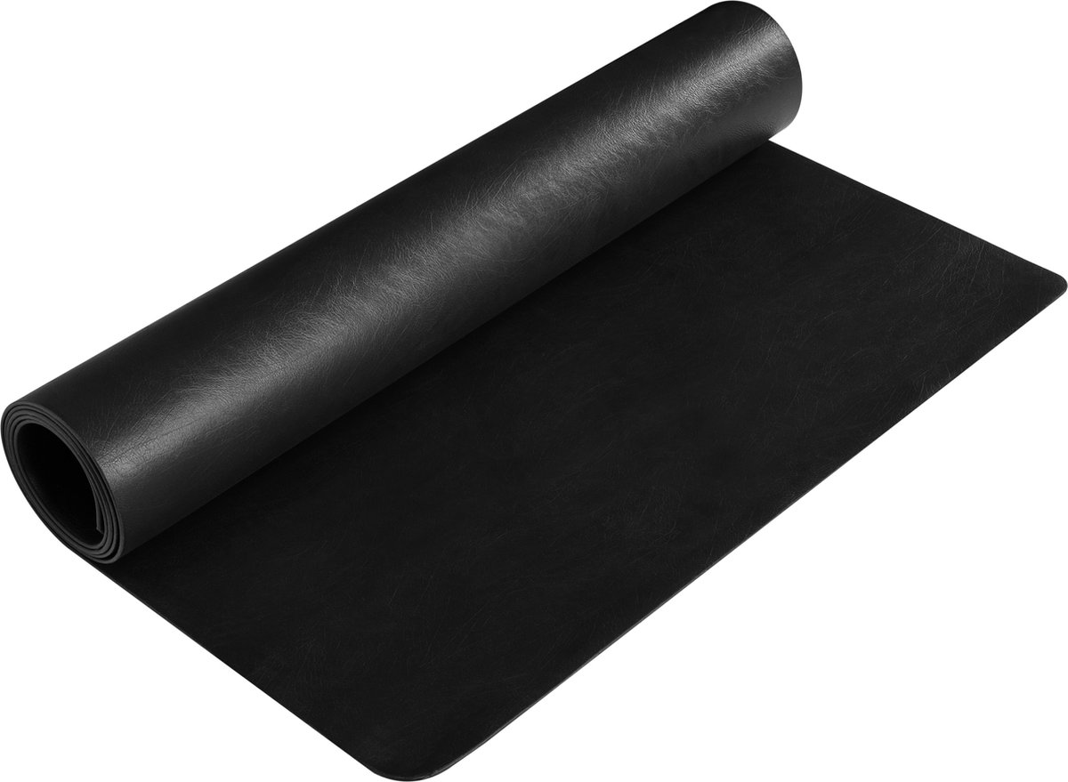 Spesely® Kunstlederen Tafelloper – Lederlook – Zwart - 135 x 50cm - Eenvoudige reiniging