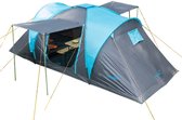 Skandika Hammerfest 4 Protect Tent – Tenten – Koepeltent - Campingtent – Voor 4 personen – ingenaaide tentvloer – 200 cm stahoogte - Muggengaas – 2 slaapcabines – 220x500x200 cm (L