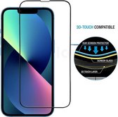 Full Cover 3D Edge 2X Tempered Glass Screen Protector Geschikt Voor Apple iPhone 12,12 Pro - Screenprotector Ultradun Gehard Glas - Display Bescherming - Volledige Schermbeschermer Glasplaatje - Beschermglas Case Friendly