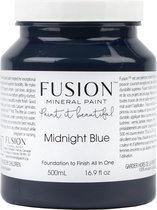 Acryl Verf - Fusion Paint - acryl meubelverf - donkerblauw verf - Midnight Blue - 500 ml