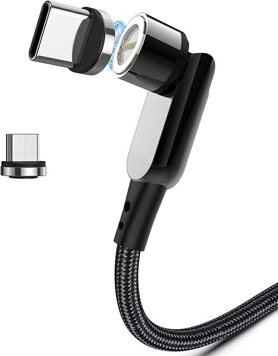 Câble de Charge Magnétique 1M Zwart Chargeur Rapide - USB-C / Micro USB -  Chargeur... | bol.com