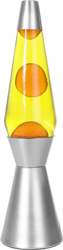 i-total - Lava Lamp Rocket - jaune avec lave orange