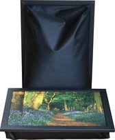 XL Laptray - Laptoptafel - Schootkussen - Extra Groot - Bospad - 50x37x8 cm
