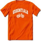 Bike EssentialsT-Shirt | Souvenirs Holland Kleding | Dames / Heren / Unisex Koningsdag shirt | Grappig Nederland Fiets Land Cadeau | - Oranje - S