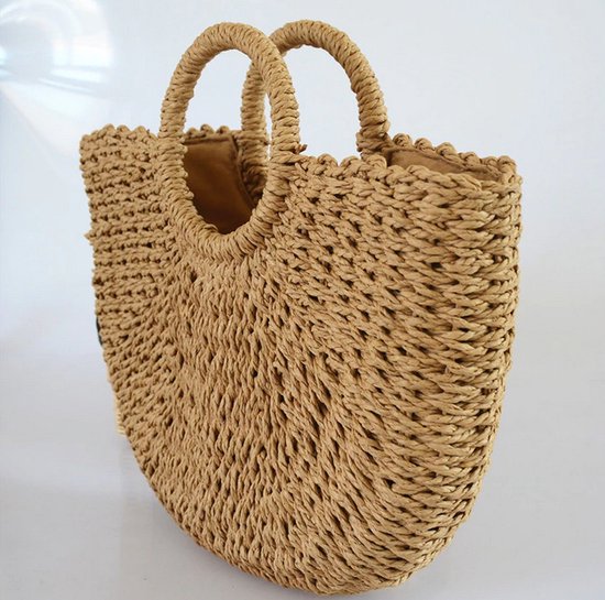 landbouw een schuldeiser Seizoen N3 Collecties Mode stro handtassen zomer strand rotan handgemaakte geweven  handtas... | bol.com