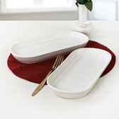 Matwit Noyan Kajakvormig Dessertbord 2 Stuks