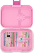 Yumbox Panino - lekvrije Bento box broodtrommel - 4 vakken - Power roze / Panda tray