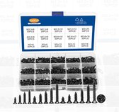 Set van mini schroefjes (M2.3, M2.6, M3.0, verzonken, zwart) | bol.com