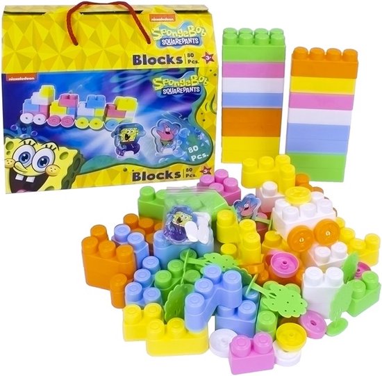Spongebob Squarepants bouwstenen - 80 bouwstenen - Blokjes - Speelgoed - Fun