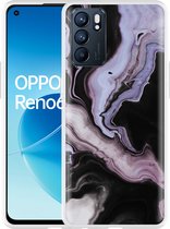 Oppo Reno6 5G Hoesje Liquid Marble - Designed by Cazy