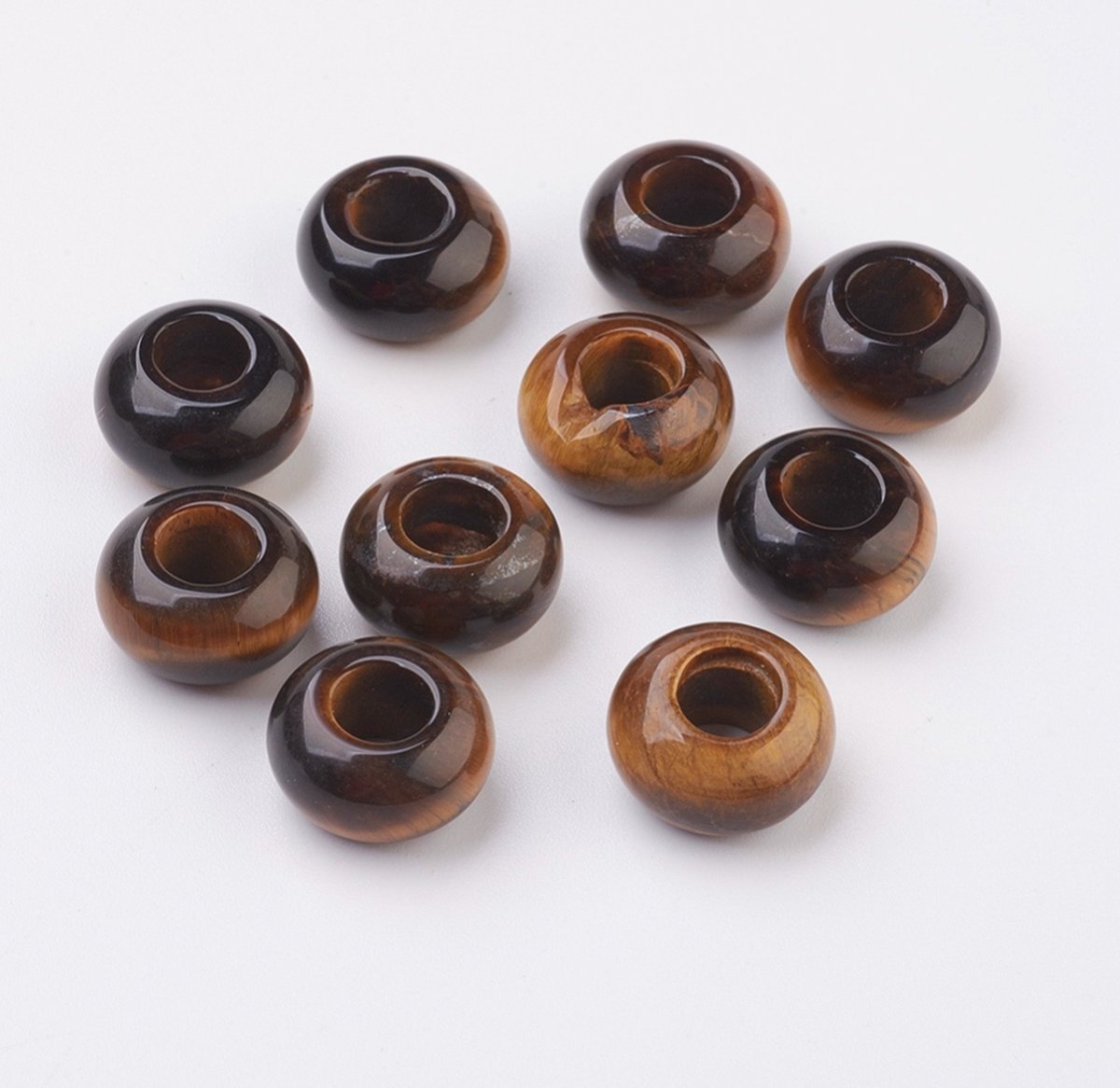 200 stuks natuurlijke edelstenen, ronde kralen, diameter 8 mm, doe-het-zelf handwerk, decoratie, 10 gekleurde stenen kralen voor armbanden, oorbellen, halskettingen, sieraden, knutselen, rijgen