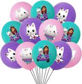 Gabby's Poppenhuis Ballonnen Set - Gabby's Dollhouse - 10 Stuks - Latex Ballonnen - Feest - Verjaardag
