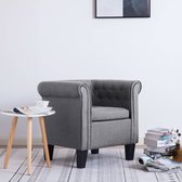 Fauteuil polyester lichtgrijs