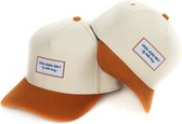 Eenmannenkado Zo Vader Zo Zoon/Dochter Matching caps | Mini Beige | Maat: Vader cap & Kind 2 - 5 jaar