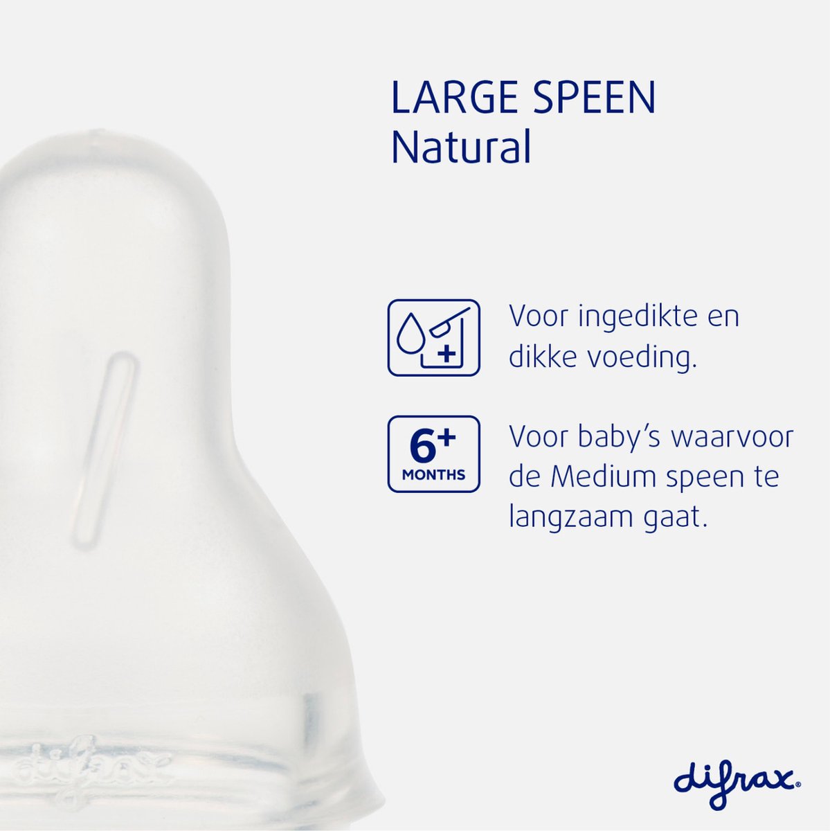 Difrax Flessenspeen Natural - Maat Large - 2 stuks | bol.com