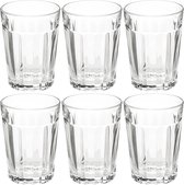 Set van 6x stuks water/sap glazen Lorenz 250 ml van glas - Drinkglazen - Waterglazen
