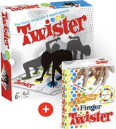 GoGoods Twister Spel - 2-in-1 Editie - Actiespel - Twister / Vinger Twister - Spelletjes voor Kinderen en Volwassen - Vanaf 6 jaar