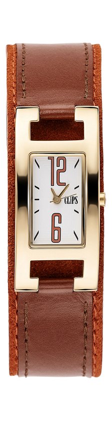 CLIPS DAMES ORANJE LEDER PLAQUE