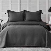 Karaca Home- Charm Bold -Antraciet tweepersoons  bedsprei set