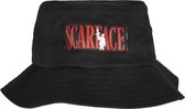 Urban Classics Scarface Bucket hat / Vissershoed Scarface Logo Zwart
