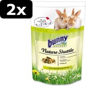 2x NATURE SHUTTLE KONIJN 600GR