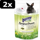 2x # KONIJNENDROOM ORAL 1,5KG