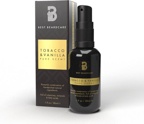 Baardolie Tobacco & Vanilla 30ml - Baardverzorging - Geparfumeerd - met Doseerpomp - Voor Gevoelige Huid - Best Beardcare Baard Rituals