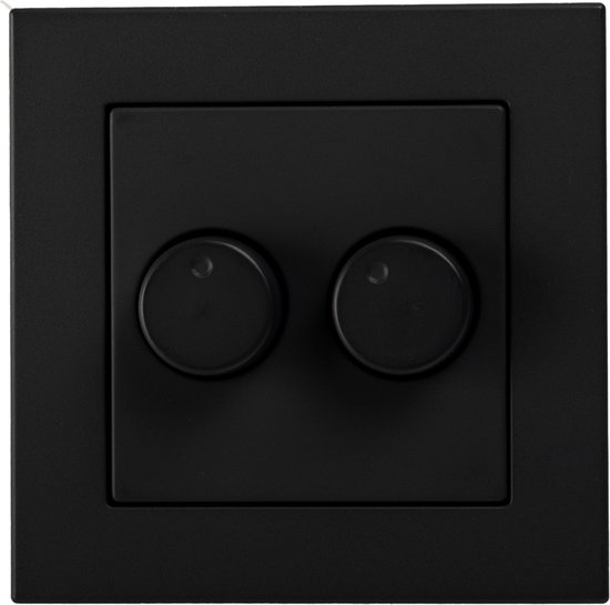 DUO Dimmer Afdekplaat Matzwart ION INDUSTRIES bol