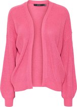 Vero Moda VMLEA LS OPEN CARDIGAN LCS Dames Vest Hot Pink - Maat XS