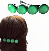 Hairpin-Haarspeld-Haaraccessoire-Hairclip-Cabochon-groen-haarmode