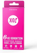 XO! - 'Righteous Rubber' Condooms | High Sensation (6 stuks)  | plantaardige latex | veganistisch