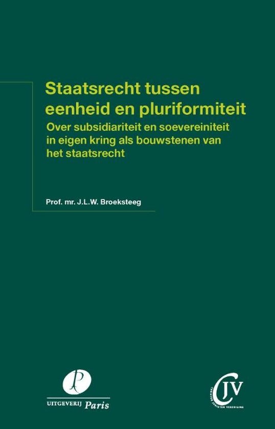 Preadviezen Christen Juristen Vereniging - Staatsrecht tusse ... - cover