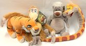 Disney Jungle Book - 4 knuffels samen - Pluche