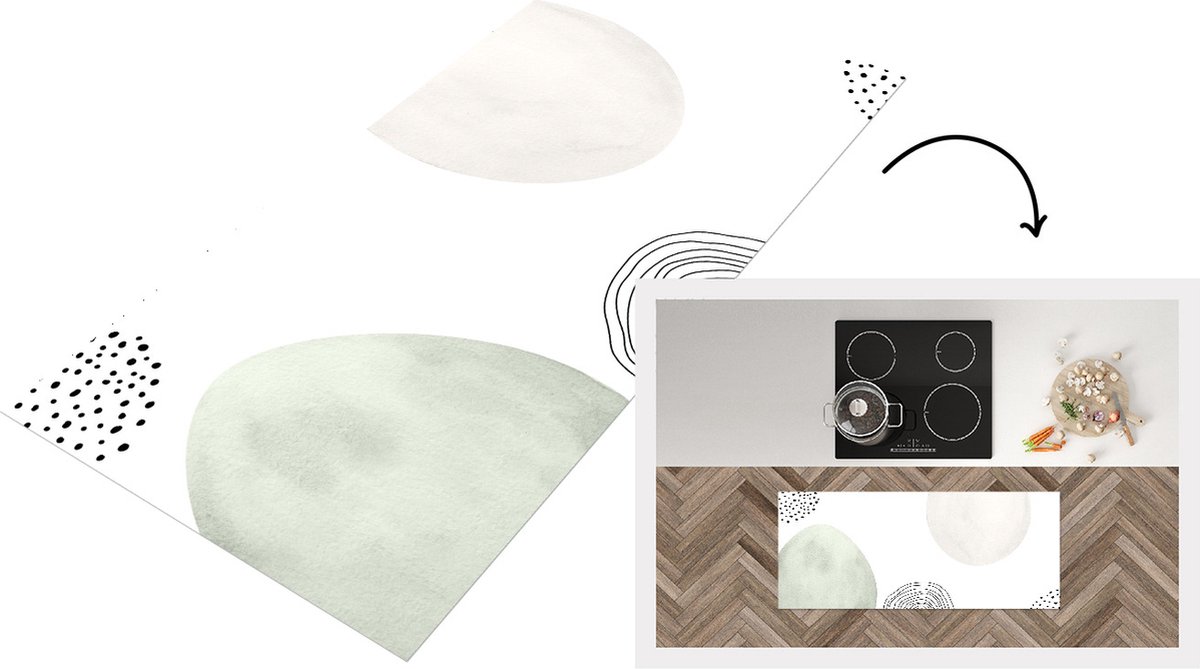 KitchenYeah Keukenloper - Loper keuken - Paasdecoratie - Paaseitjes - Pastel - Keukenloper vinyl Multicolor