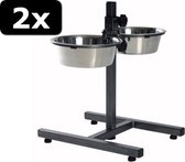 2x VOERSTANDAARD 2X1,8L 20CM