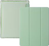 iPad Pro 12.9 Hoes - iPad Pro 12.9 Hoesje 2021 met Apple Pencil Vakje - Groen - Case geschikt voor Apple iPad Pro 12.9 3e generatie