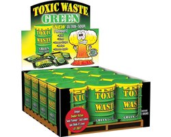 Toxic Waste Green Sour Candy Drum (12-Pack)