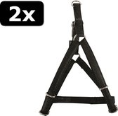 2x MACLEATHER TUIG ZWART 25MMX60-100CM