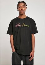 Urban Classics Heren Tshirt -M- Script Logo Zwart