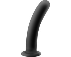 Banoch | Dildo Curvzz Black Small | zwart siliconen | zuignap | Ø 2,7 cm | 14 cm
