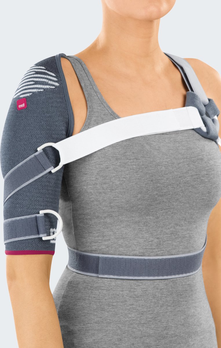 Omomed schouderbandage links grey mt-III