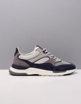 Floris van Bommel Jogger sneakers blauw Suede - Heren - Maat 44